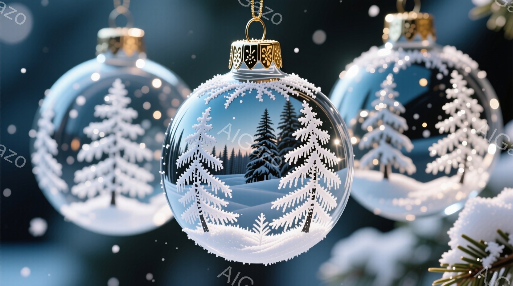 暖炉のあるリビングルームに、色とりどりのプレゼントの山がクリスマスツリーの代わりになっています。プレゼントは赤、青、緑、紫など様々な色で、リボンや装飾で飾られています。背景には、ソファ、絵画、そして薄 - AI生成フリー素材