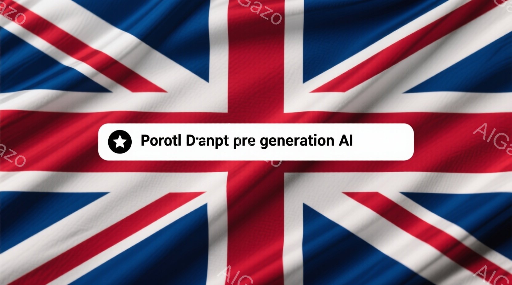 イギリスの国旗、ユニオンジャックのクローズアップです。旗は波打っており、赤いストライプと白いストライプが交差して、青い背景に赤い十字が描かれています。全体的に、鮮やかで力強い印象を与える画像です。