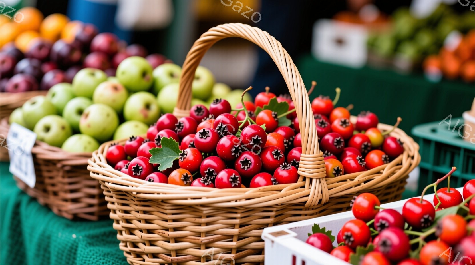 ざっくりと割られたザクロが写っており、深紅色の粒が豊かに詰まっている様子がわかる。ザクロの断面は鮮やかで、表面にはわずかな光沢があり、いくつかの粒がこぼれ落ちている。背景は暗いグレーで、ザクロの鮮やか - AI生成フリー素材