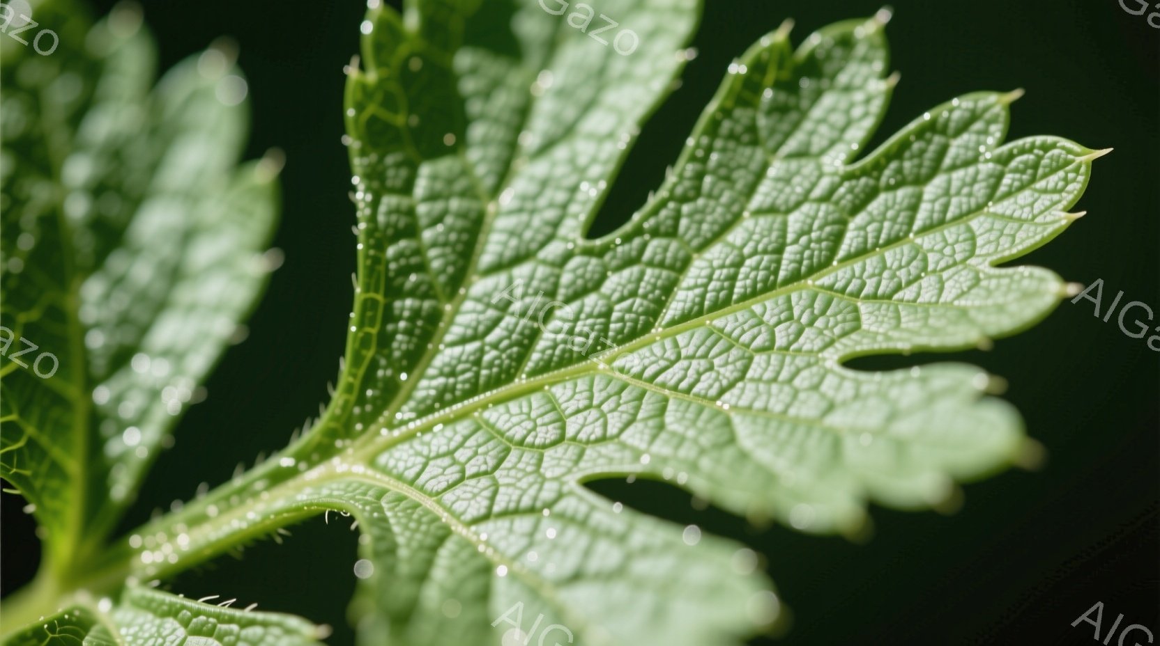 窓辺にテラコッタの鉢に入ったバジルが置かれています。葉は鮮やかな緑色で、土から元気よく伸びています。窓の外にはぼんやりと緑が見え、日差しが差し込み穏やかな雰囲気です。