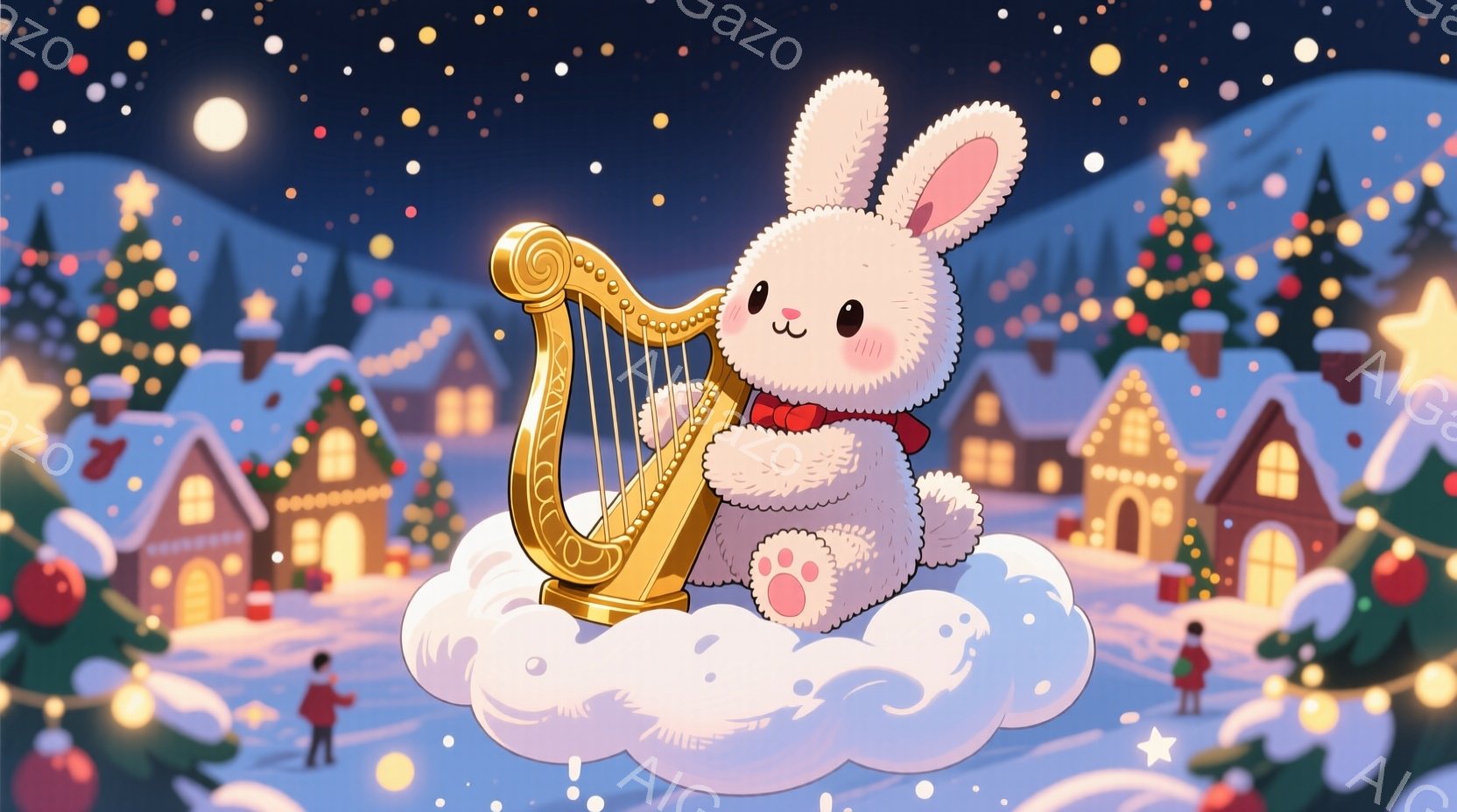 茶色のクマが壇上でマイクを手に、本を読んでいます。クマは黒いローブのような服を着ており、笑顔で前を見据えています。背景にはステンドグラスの窓があり、教会内部のような荘厳な雰囲気です。