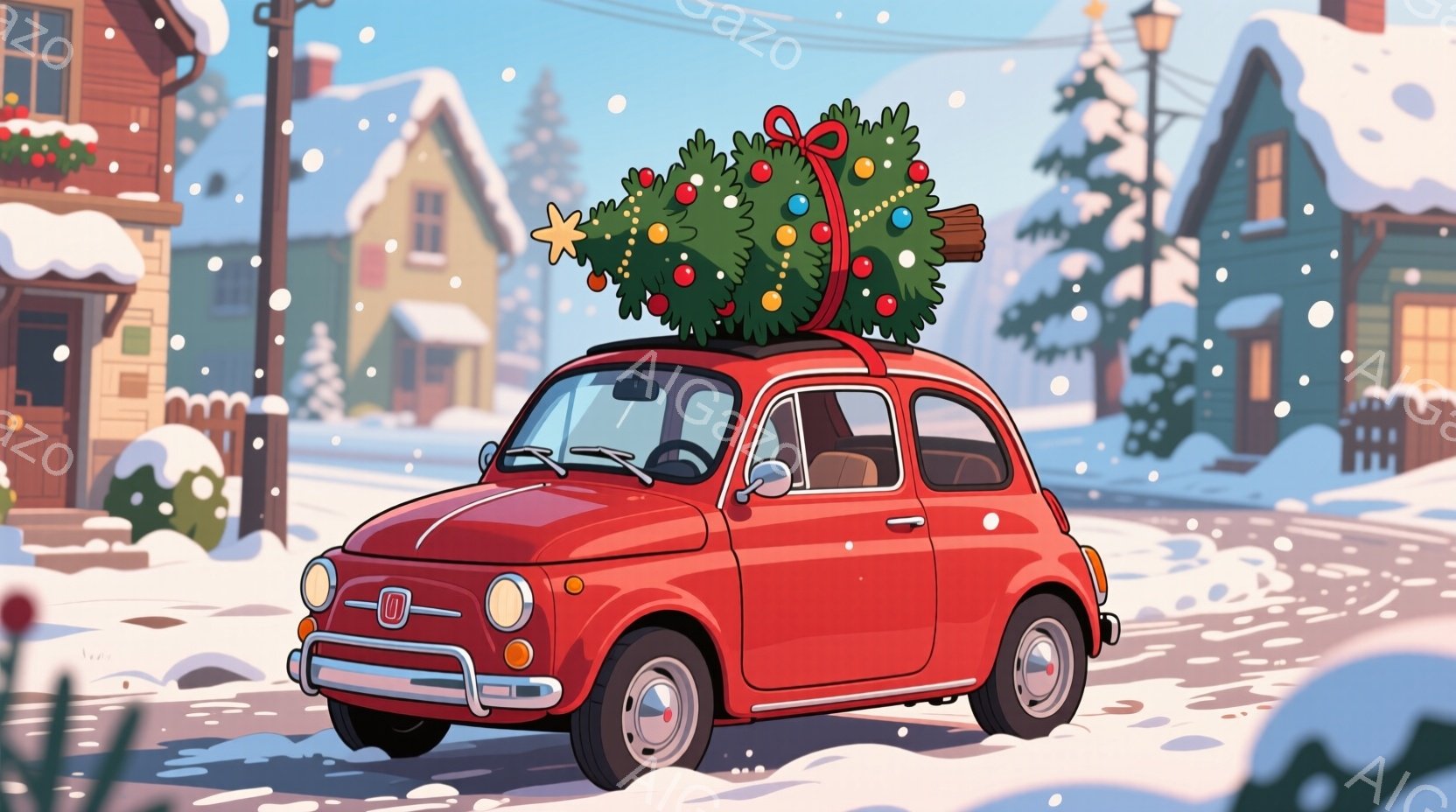 明るい色のブロックと大きなテディベアに囲まれた、赤いリボンをつけた可愛らしい女の子たちが座っています。彼女たちは皆、同じ赤いワンピースを着ており、髪型や肌の色が少しずつ異なりますが、一様に笑顔で、無邪気な雰囲気を醸し出しています。背景には木製の壁とわずかな光が見え、暖かく優しい室内であることがわかります。