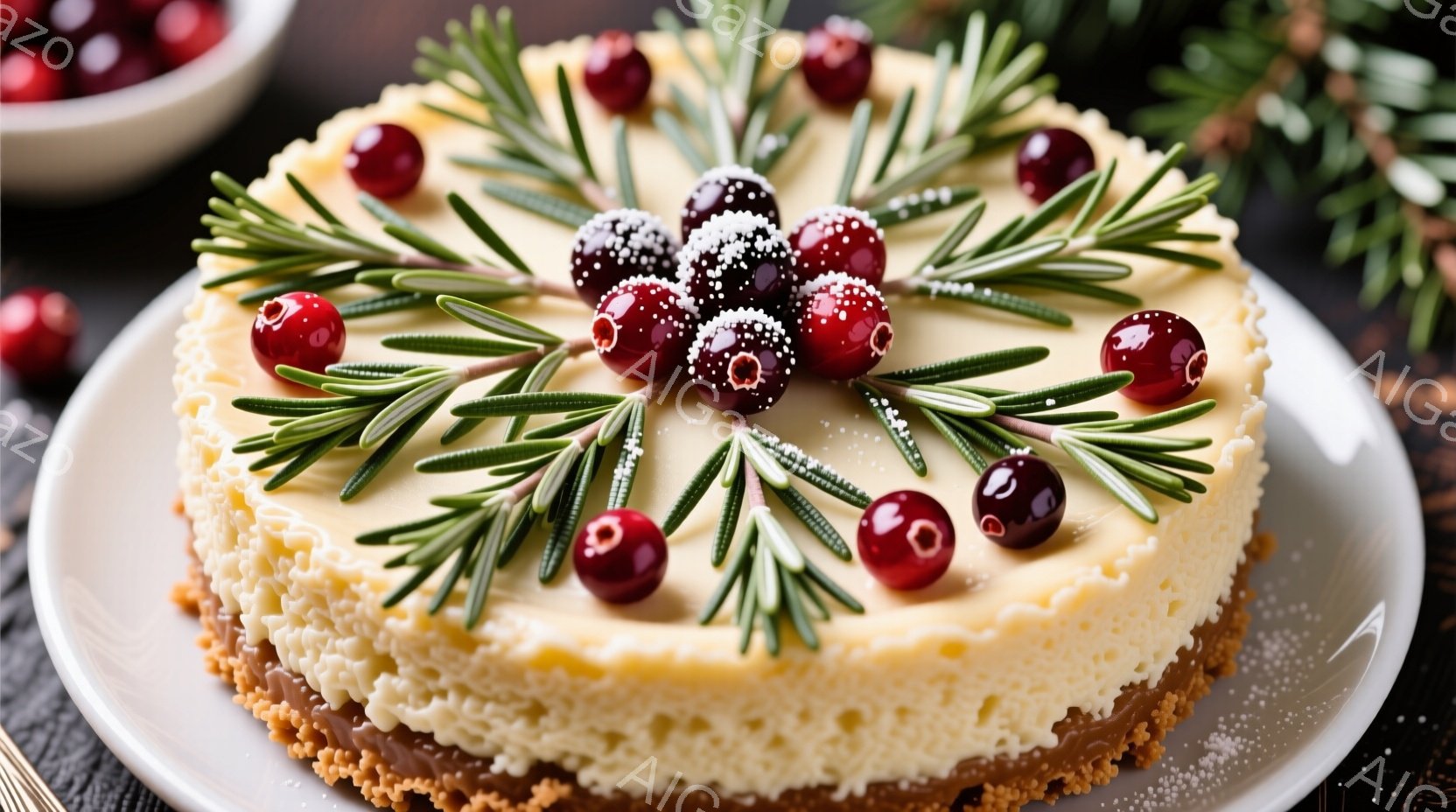 ジンジャーブレッドで作られた兵隊のクッキーが整列して並んでいます。緑色の軍服と黒いブーツを身に着け、赤い装飾がアクセントになっています。クッキーは銀色のトレーの上に飾られており、背景は暗く、お祝いの雰囲気を感じさせます。