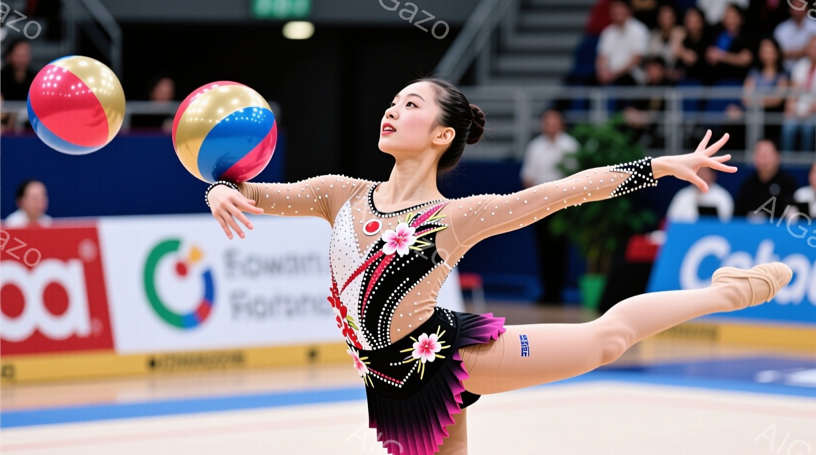 黒いジャケットと白いTシャツを着た男性が写っています。彼は濃いひげを生やし、短く整えられた髪をしており、真剣な表情で正面を見つめています。背景には、黄色いラインが引かれた道路と、白いバン、そしてぼやけた建物が見え、都会のストリートの雰囲気です。