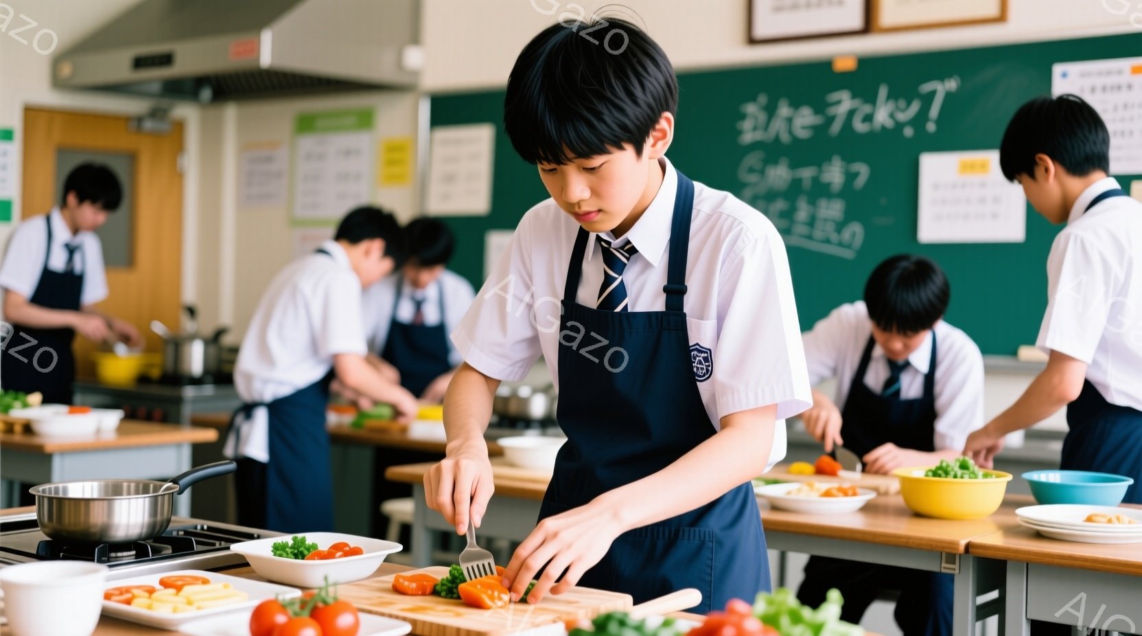 若い男性がキャンプ用のテントの入り口で微笑んでいます。白いTシャツとバックパックを背負い、短く整えられた黒髪が印象的です。テントは緑とグレーで、アウトドアでのリラックスした雰囲気が漂っています。
