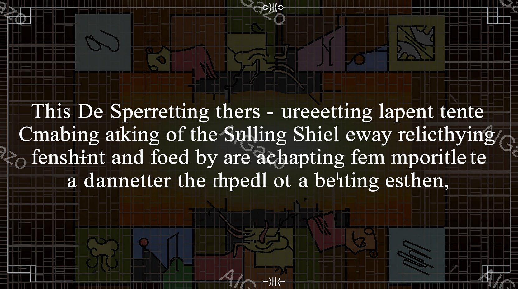 抽象的なパターンが特徴的な、茶色とオレンジを基調とした画像です。幾何学的な図形が格子状に並び、まるで現代アート作品のような印象を与えます。全体的に暖色系の色調で、落ち着いた雰囲気を感じさせます。 - AI生成フリー素材