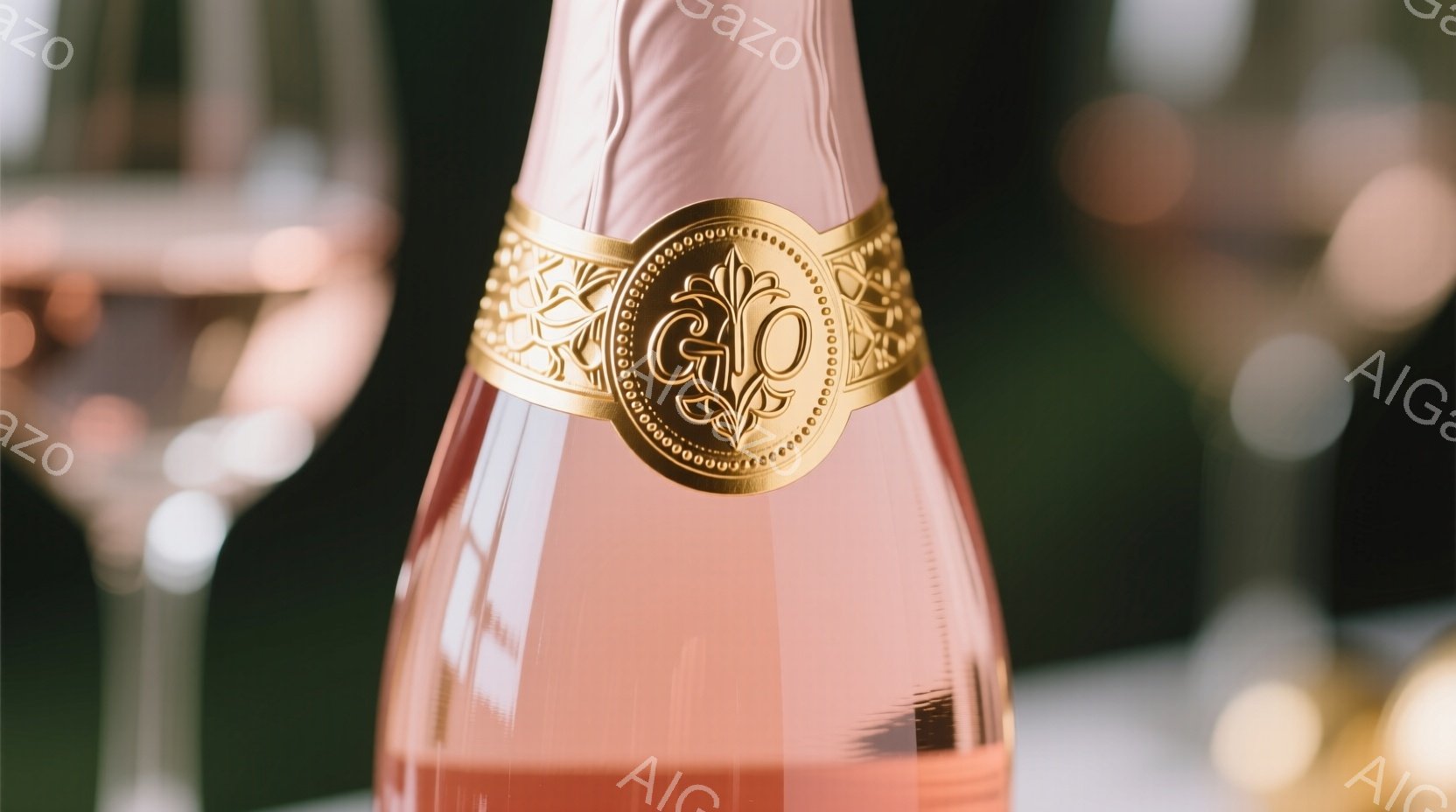 鮮やかなピンク色のドレスを着た女性のウエスト部分がクローズアップされており、金色の装飾が施されたベルトが際立っています。背景には、ぼやけた光の点々が確認でき、まるでパーティー会場のような雰囲気を感じさせます。全体的に華やかで優雅な印象を与える写真です。