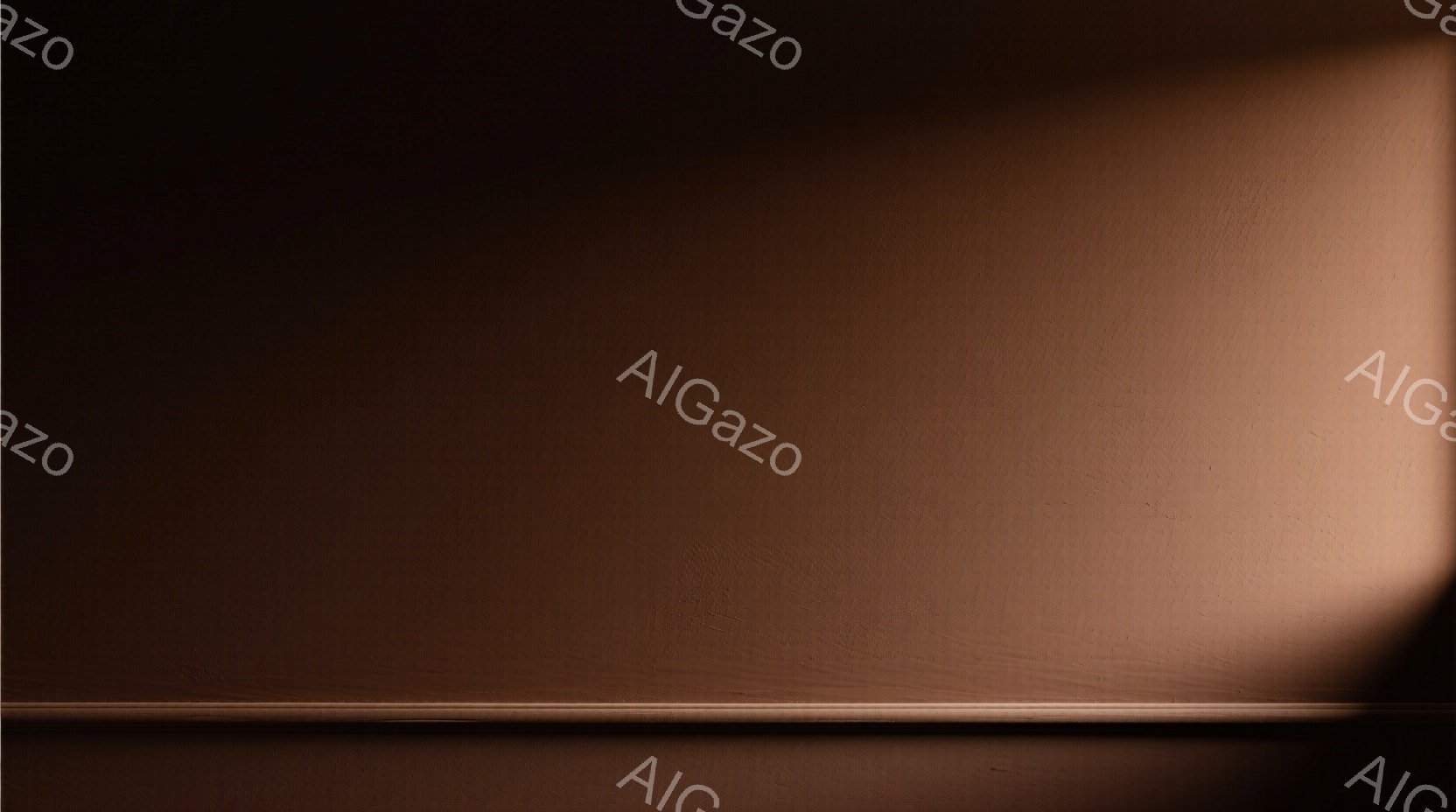 画像は深紅色の壁面で、下部に水平な影が伸びています。光の当たり方から、壁はわずかに質感があり、影は光源が左上にあることを示唆しています。全体的に、落ち着いた、ややドラマチックな雰囲気です。