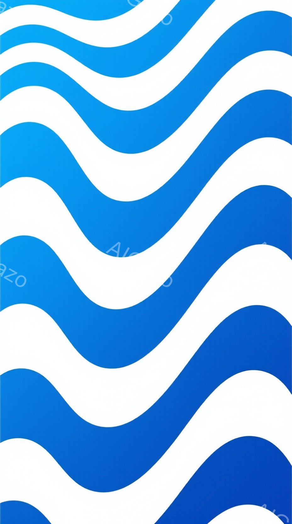 この画像は、青と白の波のような縞模様が繰り返される抽象的な背景です。縞は曲線的で、明るい青から濃い青へと徐々に変化しており、奥行きと動きを感じさせます。全体的に爽やかで、リズミカルな印象を与えます。 - AI生成フリー素材