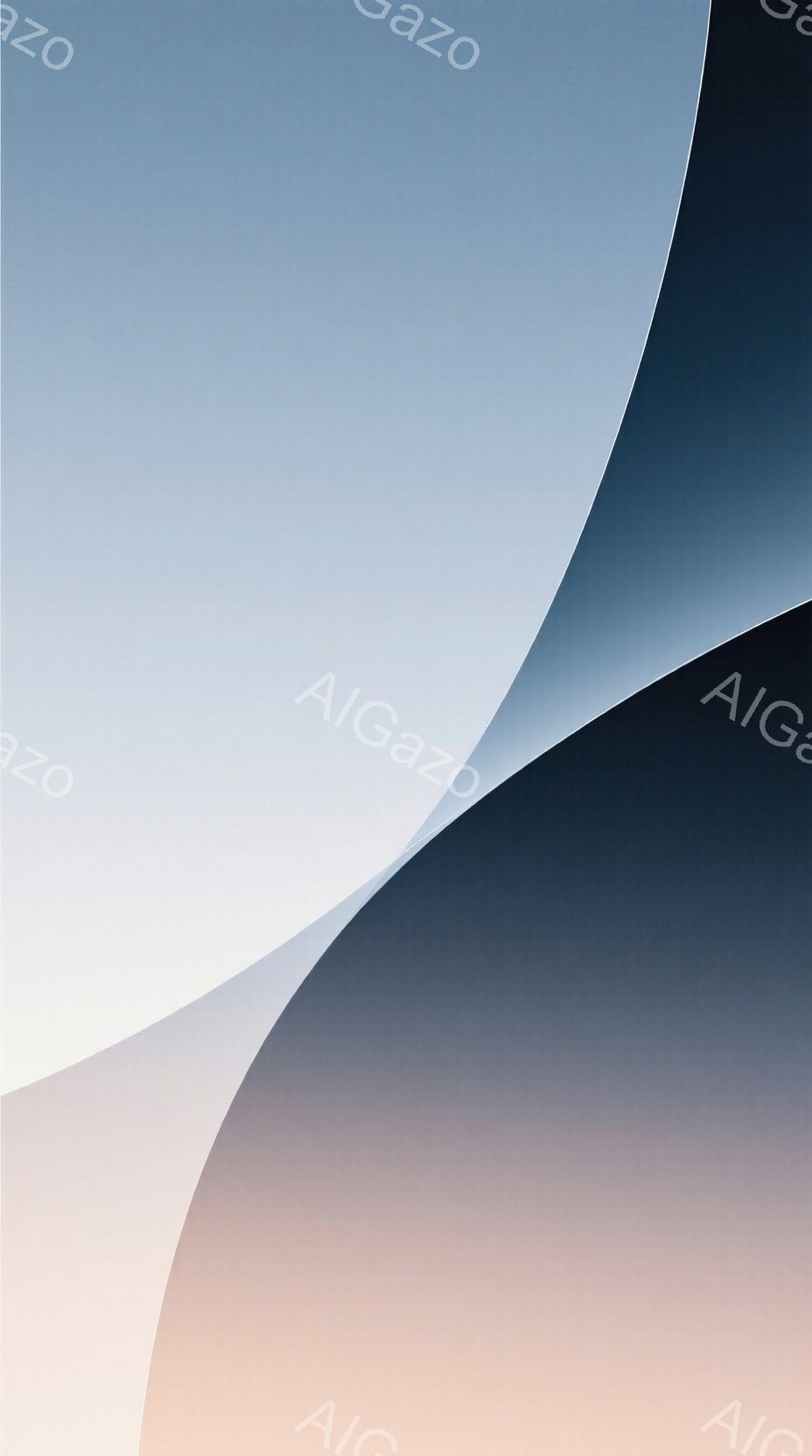 この画像は、さまざまな青とピンクの色のグラデーションで構成された抽象的な背景です。曲がった線と色の変化により、奥行きと動きの感覚が生まれています。全体的に穏やかで、現代的な雰囲気です。