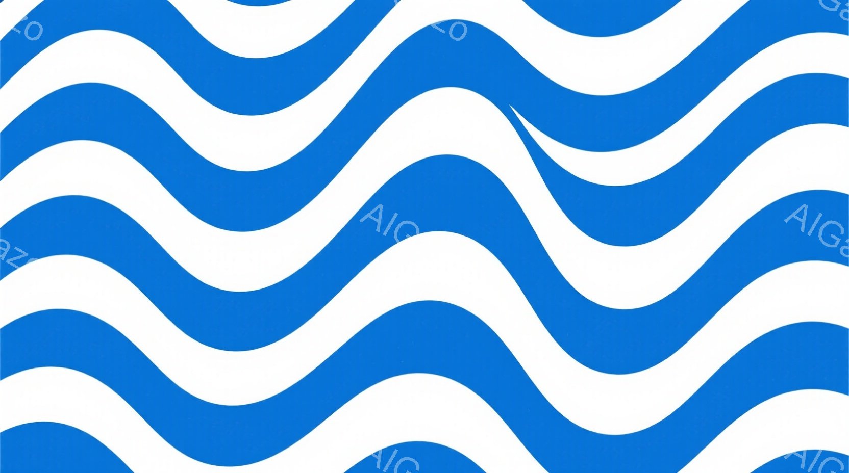 この画像は、濃い青と白の波のような曲線が繰り返されるパターンで構成されています。曲線は滑らかで流動的な印象を与え、全体的にリズミカルで落ち着いた雰囲気を作り出しています。背景は存在せず、曲線のみが強調されています。