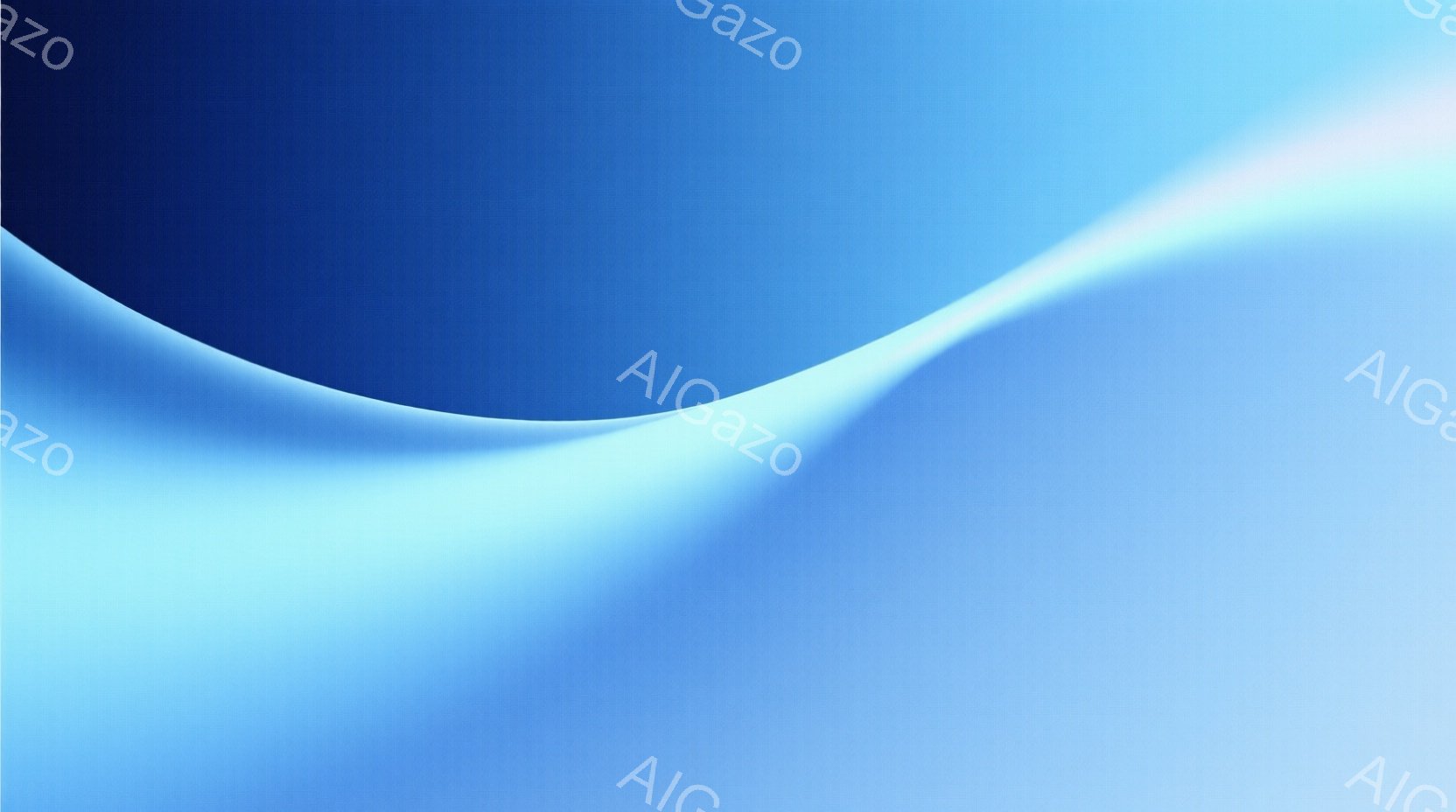 この画像は、滑らかな青色のグラデーションで構成された抽象的な背景です。明るい水色が上部から始まり、徐々に濃い青色へと変化していく様子が特徴的です。全体的に穏やかで静謐な雰囲気を醸し出しています。 - AI生成フリー素材