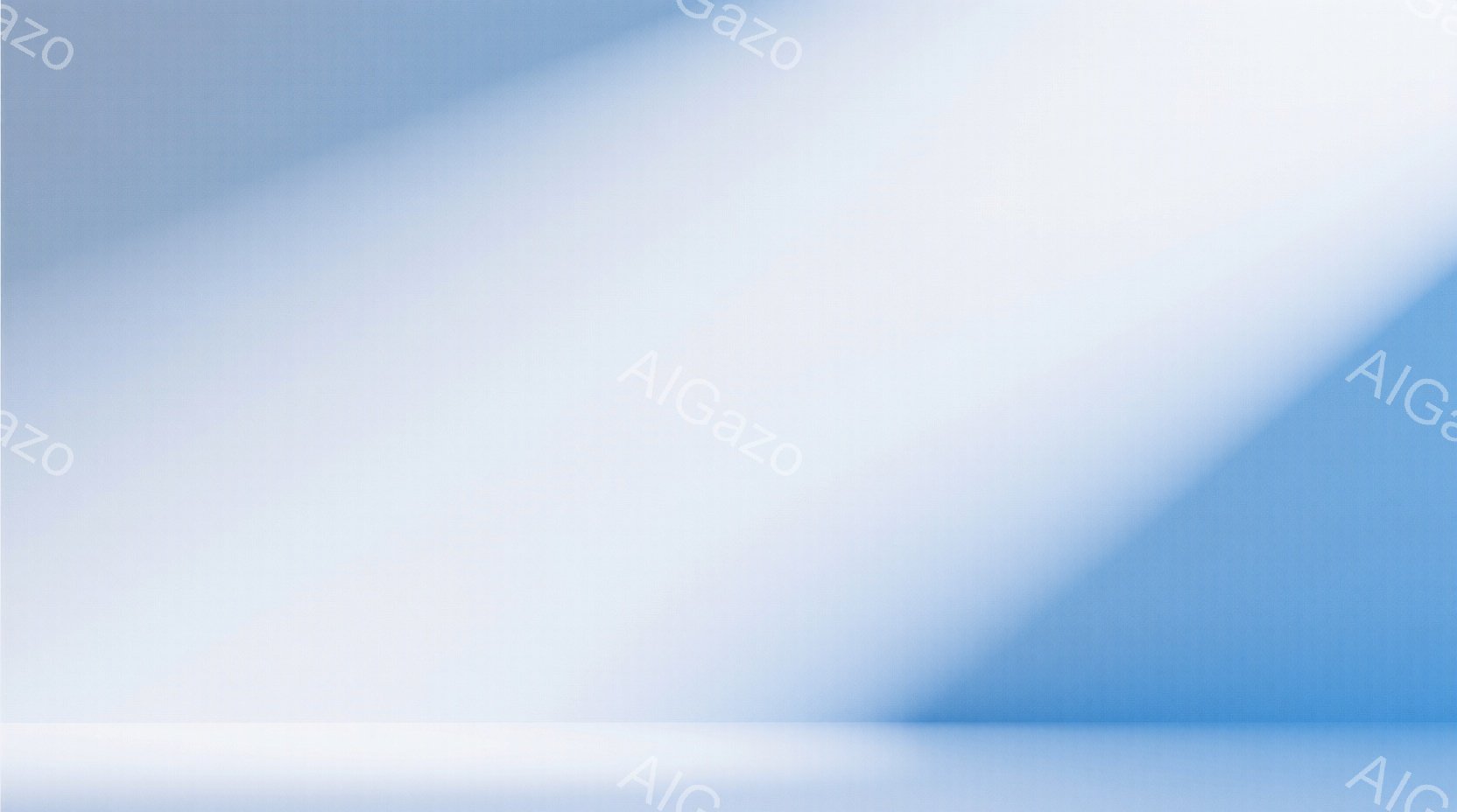 この画像は、明るい青色と白色のグラデーションで構成された抽象的な表現である。光が当たっている部分と影の部分が明確に分かれており、滑らかで奥行きのある印象を与える。背景に具体的なモチーフはなく、全体的に - AI生成フリー素材