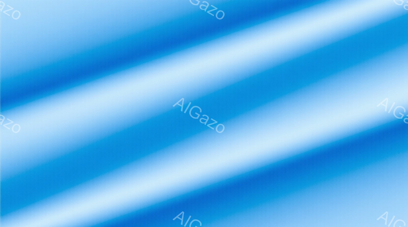 この画像は、明るい青色のグラデーションで構成された抽象的な背景です。ぼやけた水平線が複数あり、光が拡散しているような印象を与えます。全体的に穏やかで、未来的な雰囲気があります。