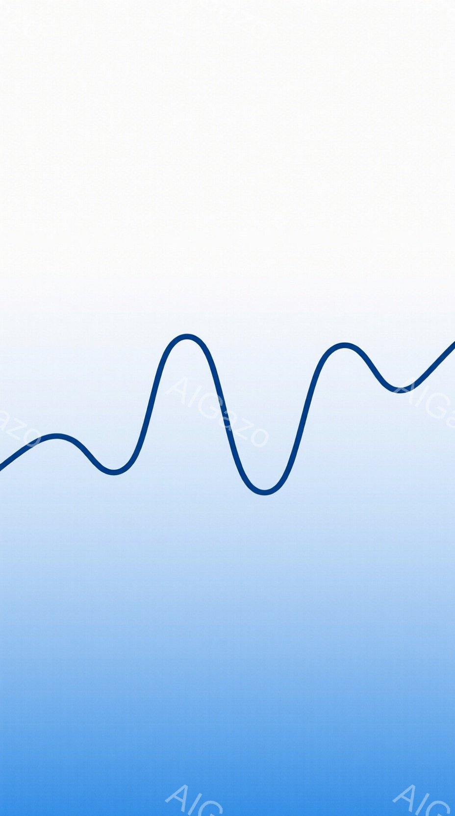 画像は青と白のグラデーション背景で、曲線的な青い線が描かれています。線は背景の上部から始まり、うねるように曲線を描きながら下部へ向かいます。全体的にシンプルで、穏やかで静謐な雰囲気を醸し出しています。