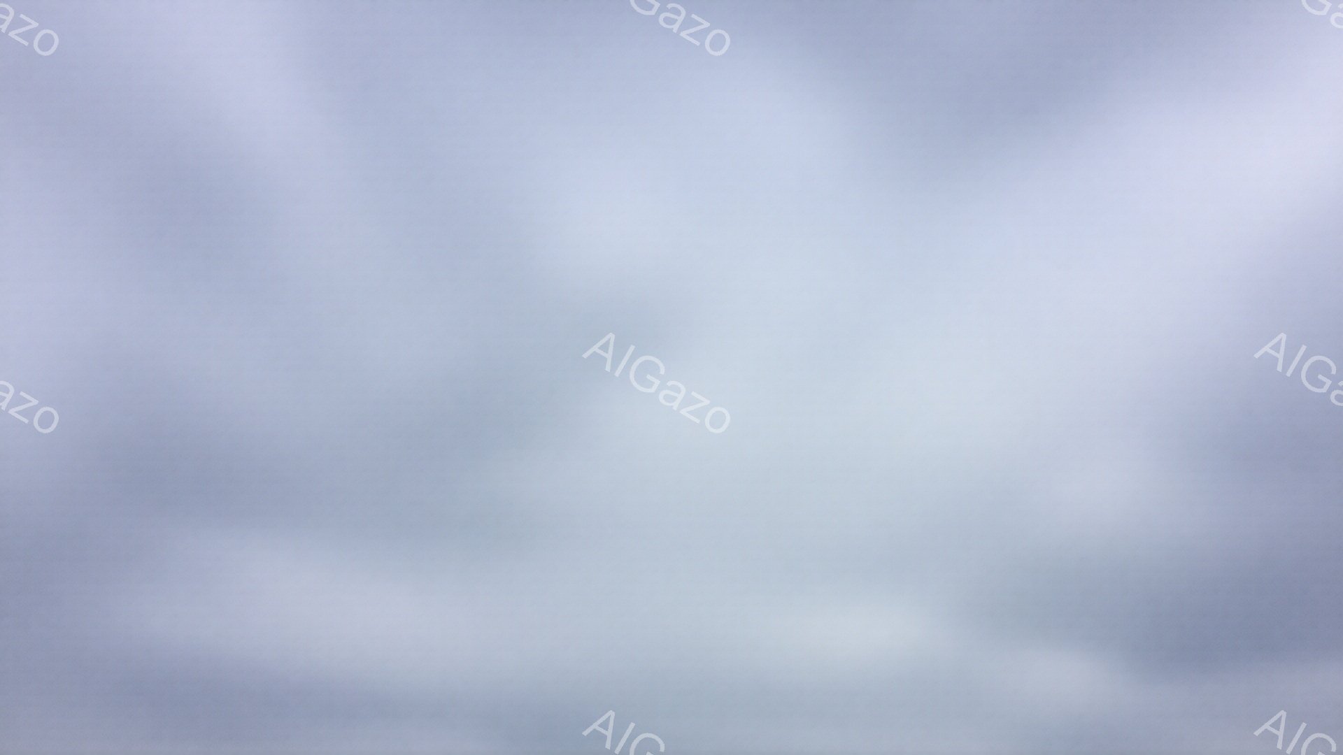 画像全体が霞んでおり、詳細がほとんど見えません。空のような淡い灰色と白のグラデーションが広がり、何らかのぼやけた形状が確認できますが、人や物体の識別は困難です。 全体的に穏やかで不明瞭な雰囲気が漂っています。