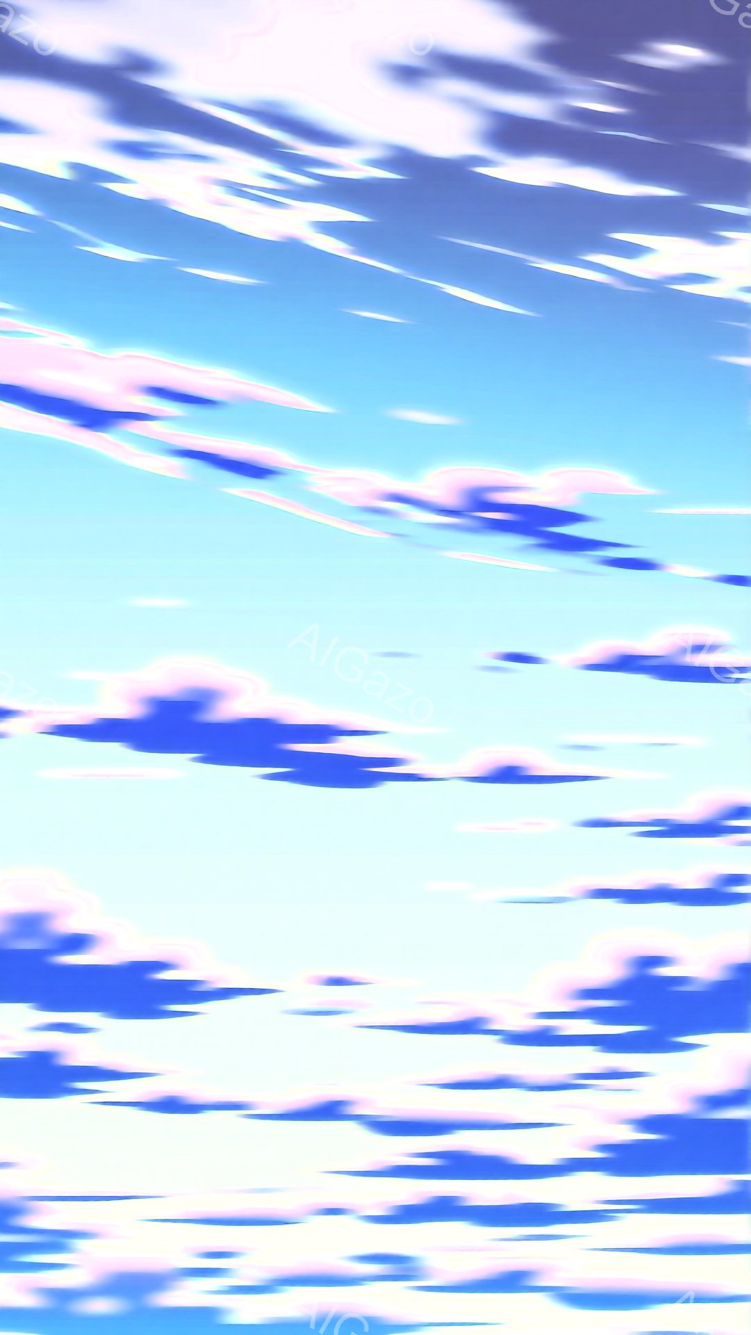 広大な空に、ピンクと紫がかった雲がもくもくと広がっています。雲は様々な形をしており、まるで絵の具を散りばめたように、幻想的な雰囲気を醸し出しています。全体的に穏やかで、どこかノスタルジックな気持ちにさ - AI生成フリー素材