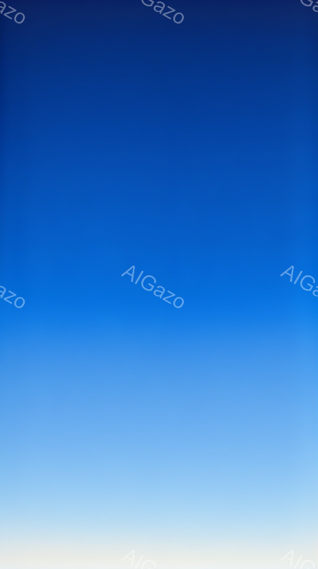 この画像は、グラデーションのかかった青色の背景です。下部から白が始まり、徐々に濃い青色へと変化しています。空のような、あるいは水中の淡い光の表現のような、穏やかで静謐な雰囲気です。